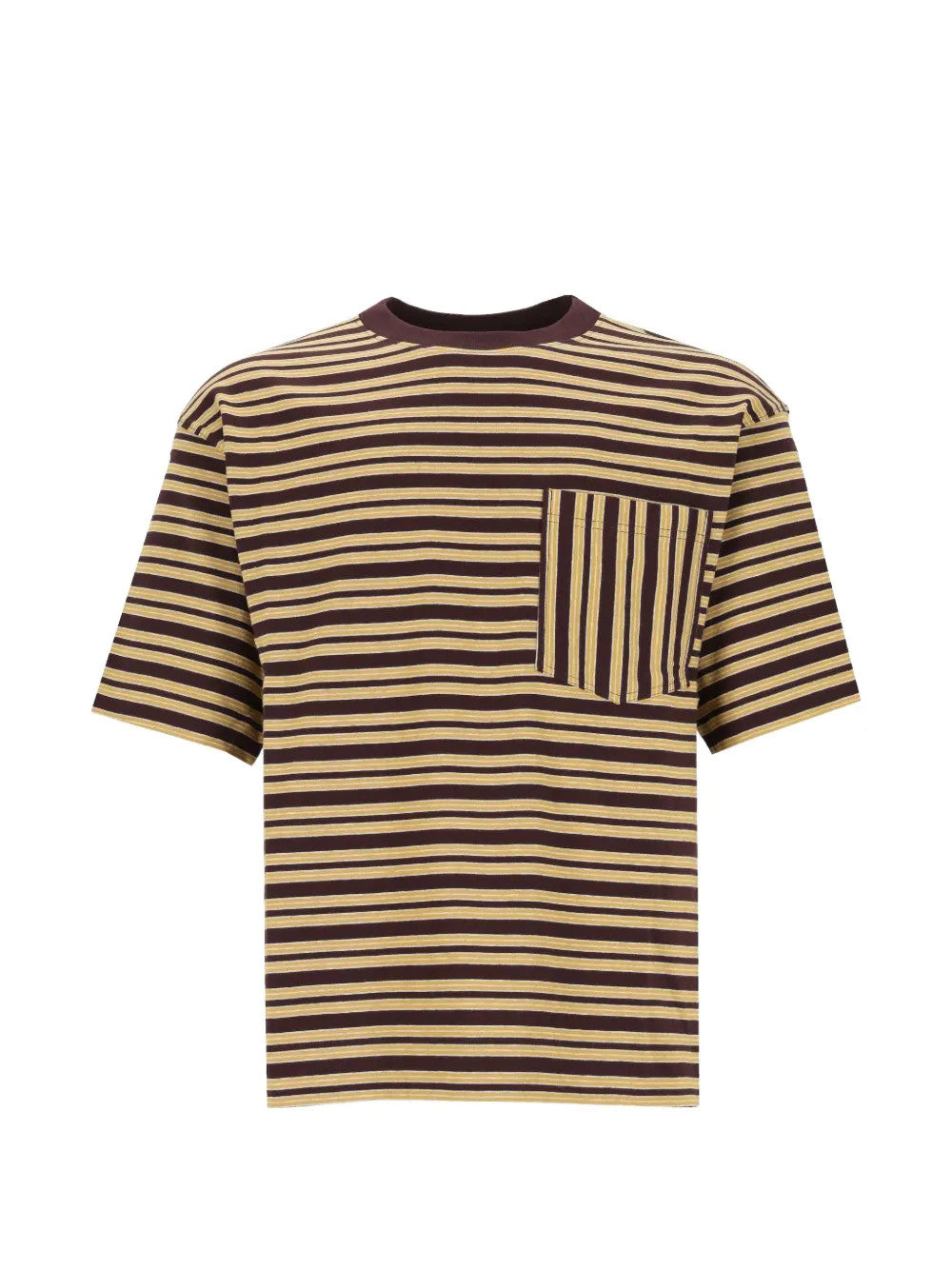 Burgundy t-shirt, front view