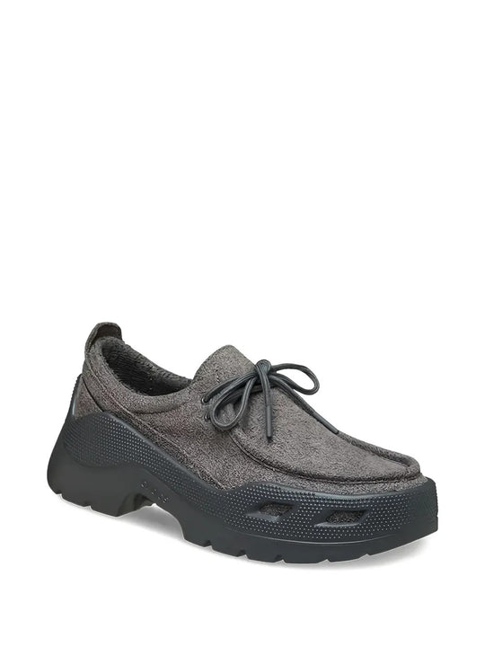 Grey shoes, side view