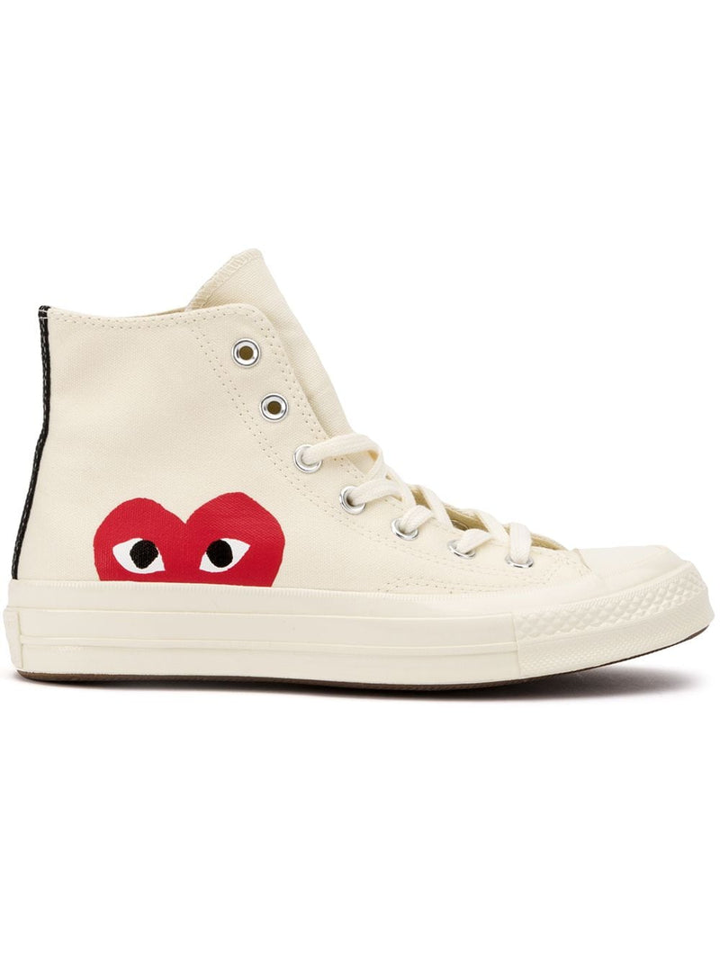 magasin her Benign COMME DES GARCONS PLAY X CONVERSE CHUCK TAYLOR HIGH TOP SNEAKERS – Atelier  New York
