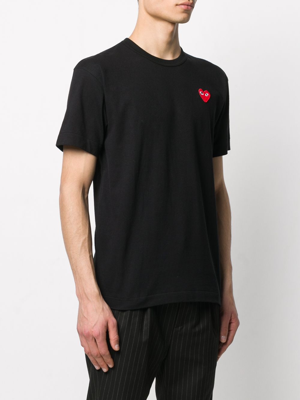 COMME DES GARCONS PLAY Men Small Red Heart T-Shirt