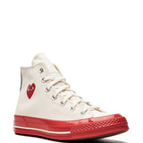 COMME DES GARCONS PLAY X CONVERSE - Red Sole High Top Sneakers