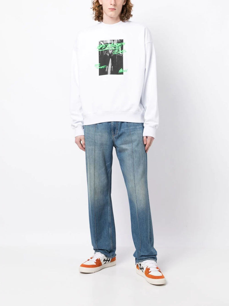 OFF-WHITE MEN METRO TYPE SKATE CREWNECK – Atelier New York