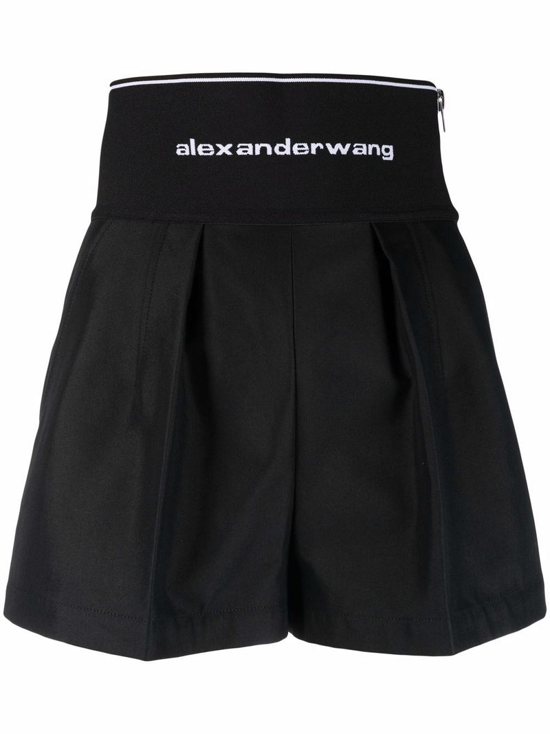 ALEXANDER WANG Women Logo Elastic Safari Shorts