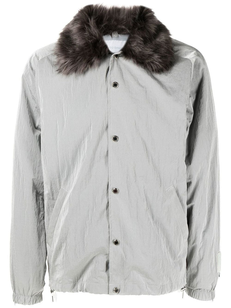 Fumito Ganryu single-breasted multiple-pocket blazer - Grey