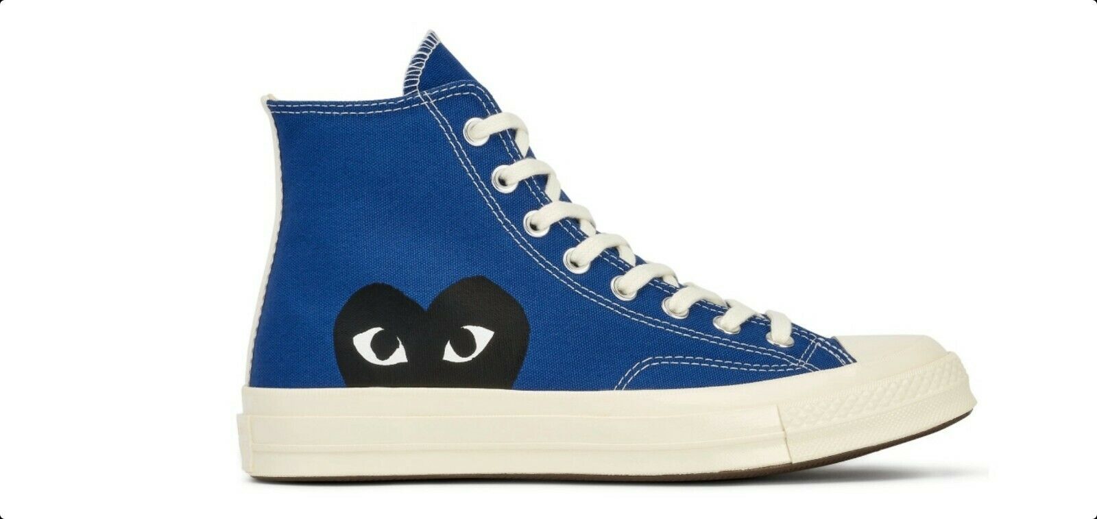 COMME DES GARCONS PLAY X CONVERSE CHUCK TAYLOR HIGH TOP SNEAKERS Atelier New York
