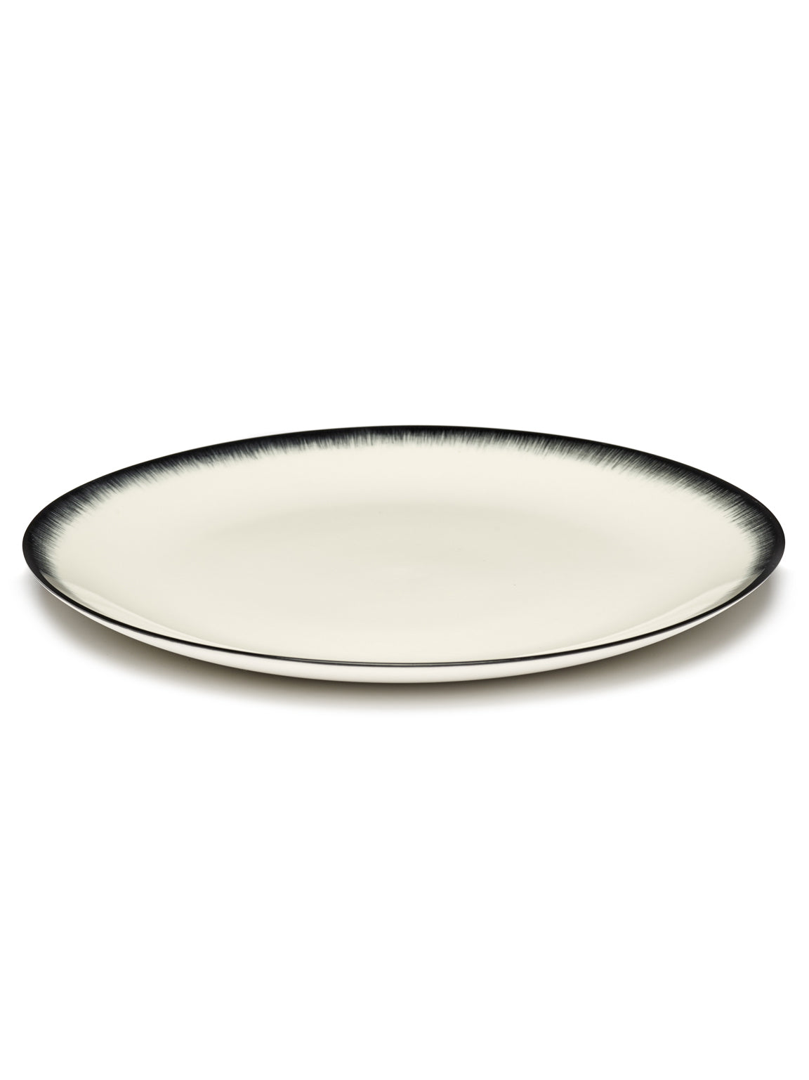 White plate, front view