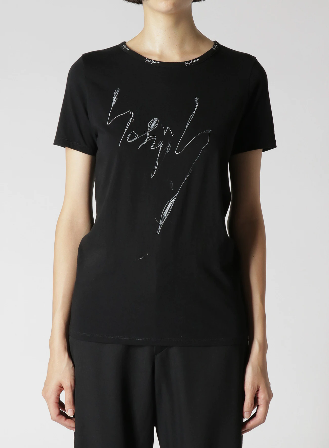 YOHJI YAMAMOTO Women Pigment PT Short Sleeve T-Shirt – Atelier New