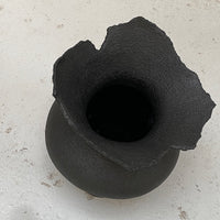 SHIN WON YOON Black Stone Vase #1221