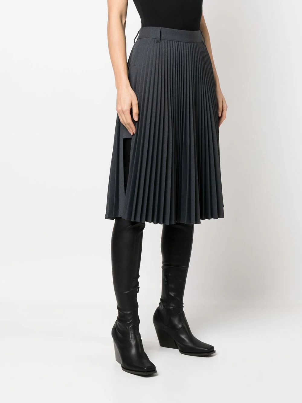 BURBERRY Women Pleated Midi Skirt