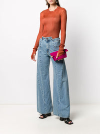 MAISON MARGIELA - Women Decortique Asymmetric Wide-Leg Jeans