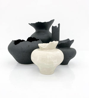 SHIN WON YOON White Stone Vase Small