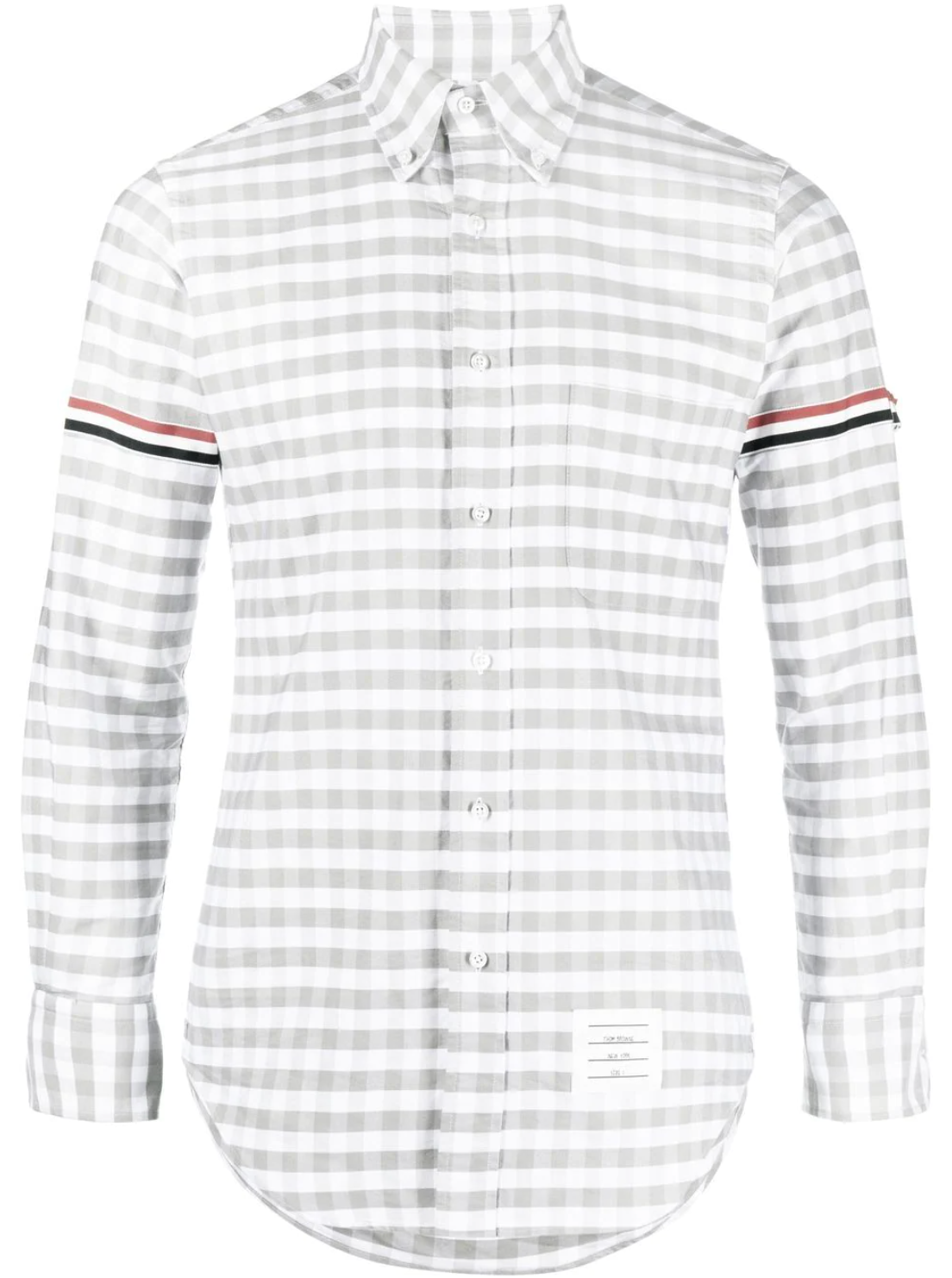 Thom Browne Stripe Oxford Armband Straight Fit Shirt