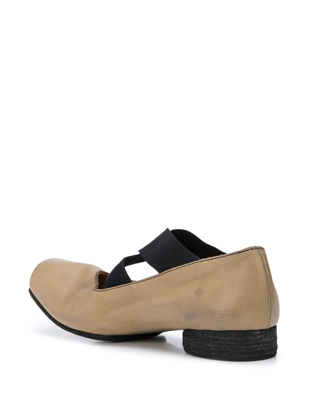 Brown shoes, back view