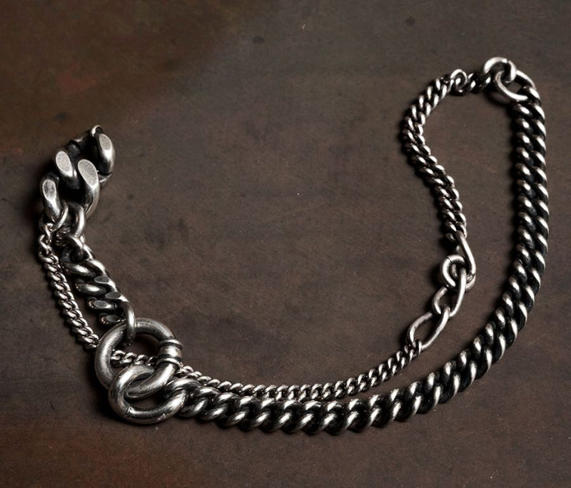 WERKSTATT MUNCHEN Bracelet Two Chains Ring M2541