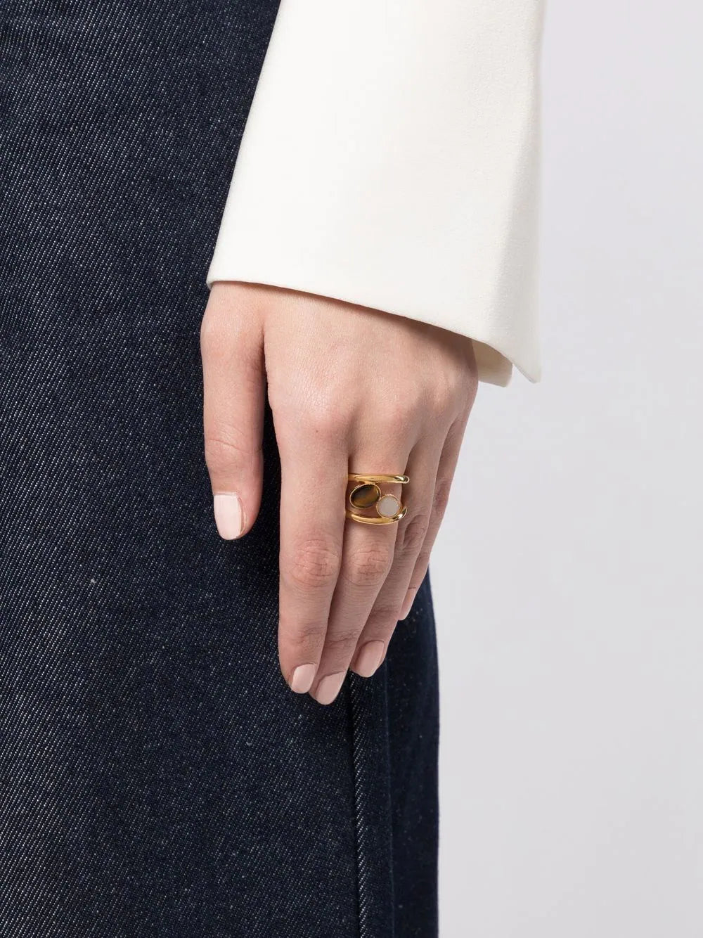 DESTREE LOUISE DOUBLE STONE RING
