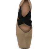 Brown shoes, upper view