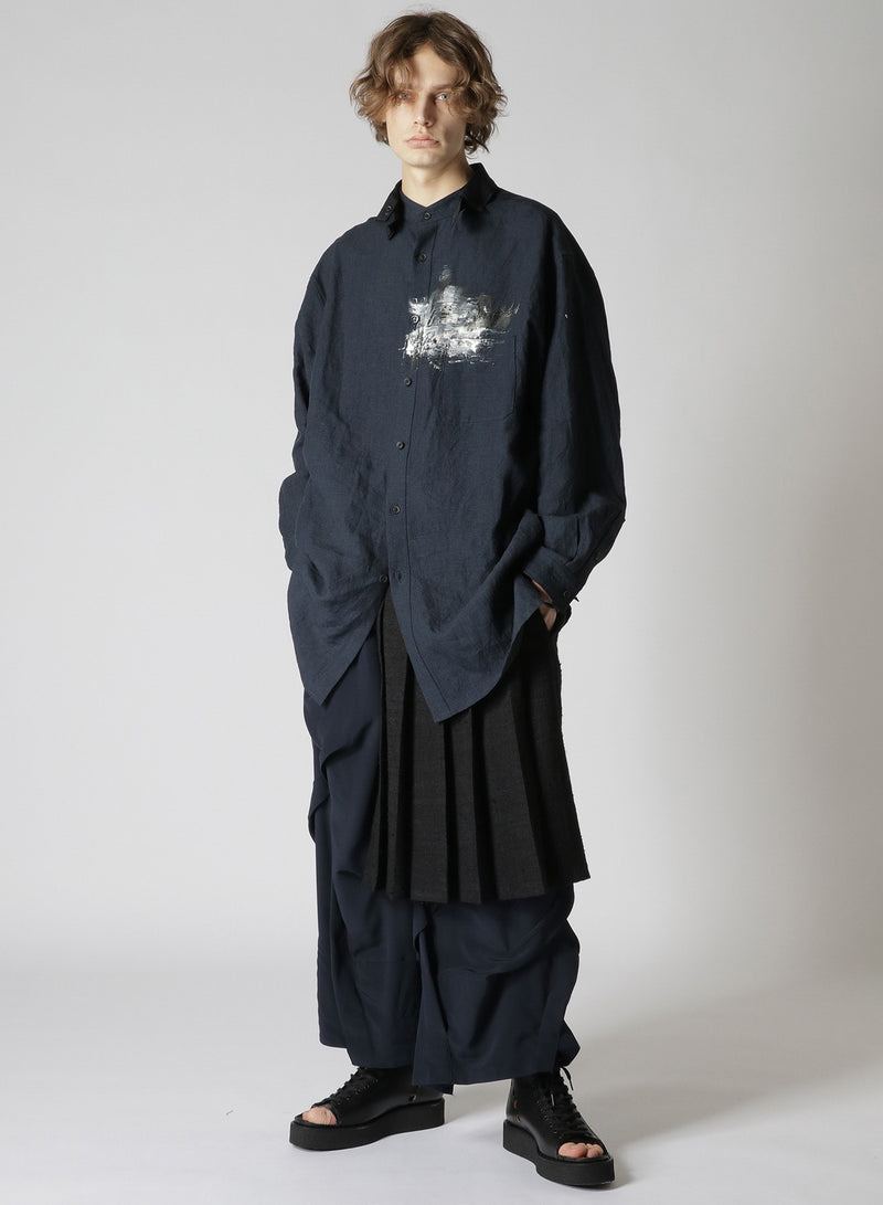 YOHJI YAMAMOTO POUR HOMME O-ASYMMETRY SPARE COLLAR SHIRT – Atelier