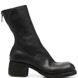 GUIDI - Unisex 9088 Square Toe Soft Horse Full Grain Back Zip Mid Boots