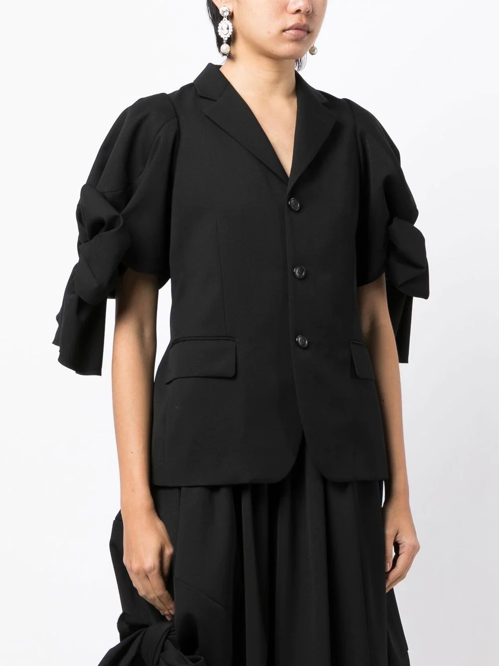 COMME DES GARCONS COMME DES GARCONS Women Bow Sleeved Jacket