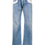 MAISON MARGIELA - Women 5-Pocket Wide-Leg Denim Pants