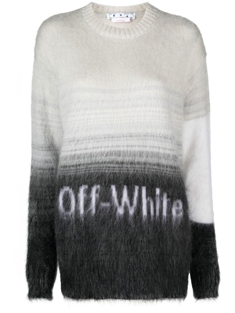 OFF-WHITE Women Mohair Helvetica Logo Crewneck – Atelier New York