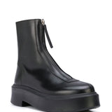 Black boot, side view