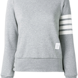 THOM BROWNE - Women Classic Sweatshirt In Classic Loop With Engineered 4 Bar