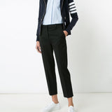 THOM BROWNE - Women Zip Up Hoodie In Classic Loop Back With Engineered 4 Bar