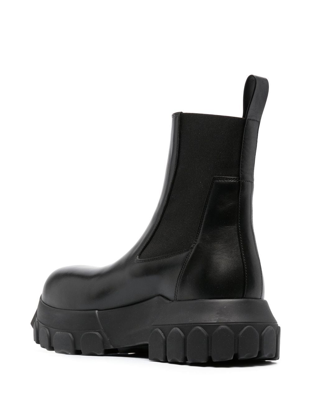 RICK OWENS WOMEN BEATLE BOZO TRACTOR CALF LEATHER BOOTS – Atelier