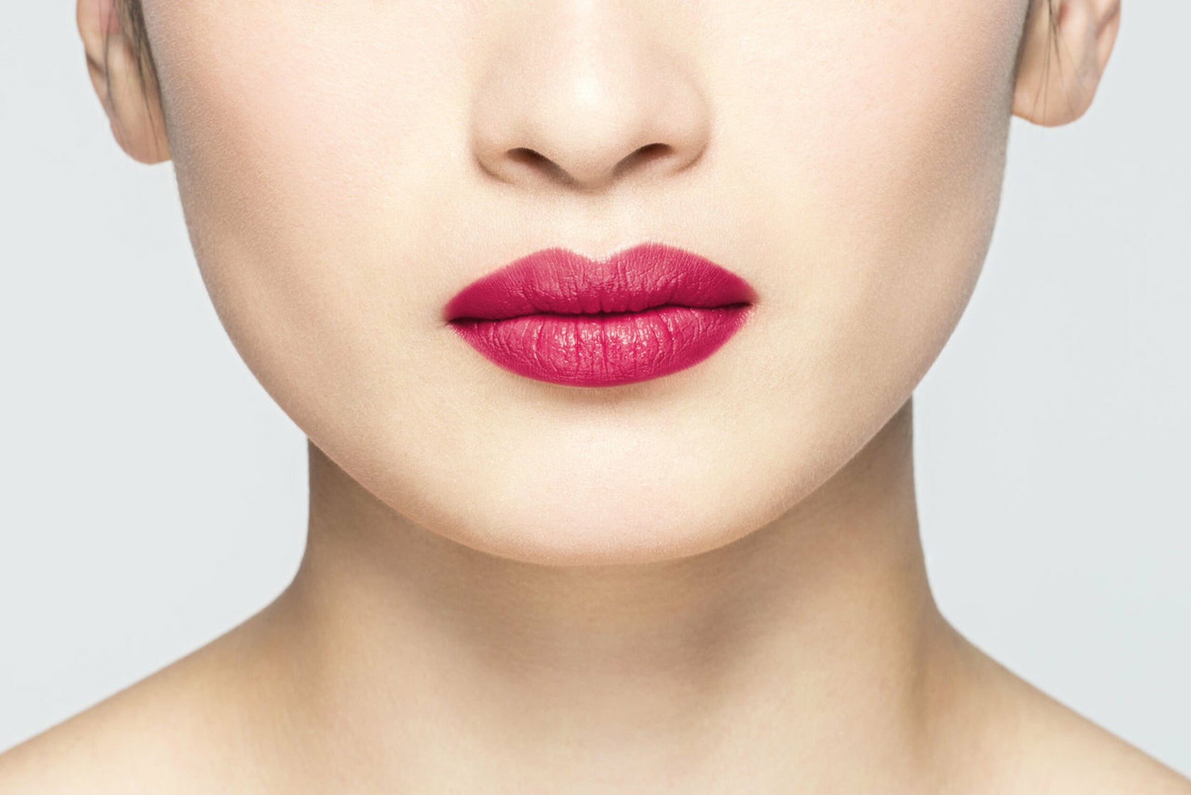 La Bouche Rouge Pink Fine Leather Refillable Lipstick Case