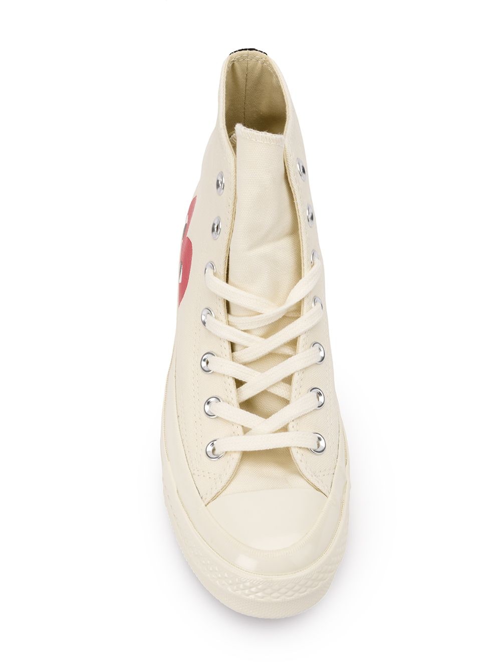 COMME GARCONS PLAY CONVERSE CHUCK TAYLOR High Top Sneakers – Atelier New York