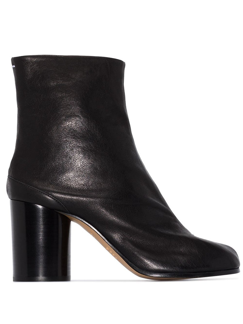 MAISON MARGIELA Women Vintage Leather Tabi High Heel Ankle Boots