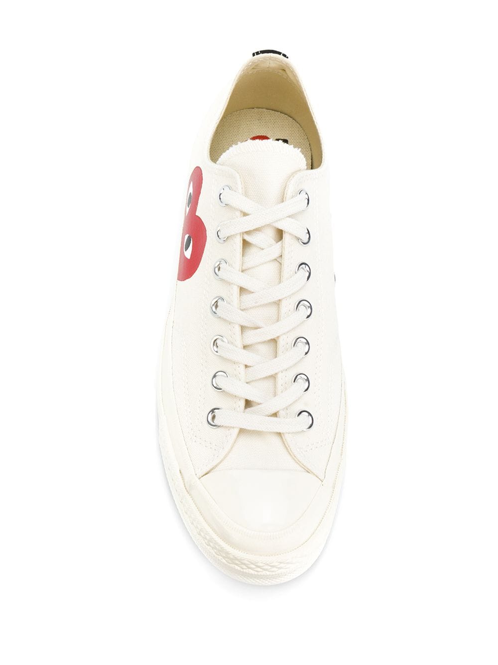 COMME DES GARCONS PLAY X CONVERSE CHUCK TAYLOR LOW TOP SNEAKERS