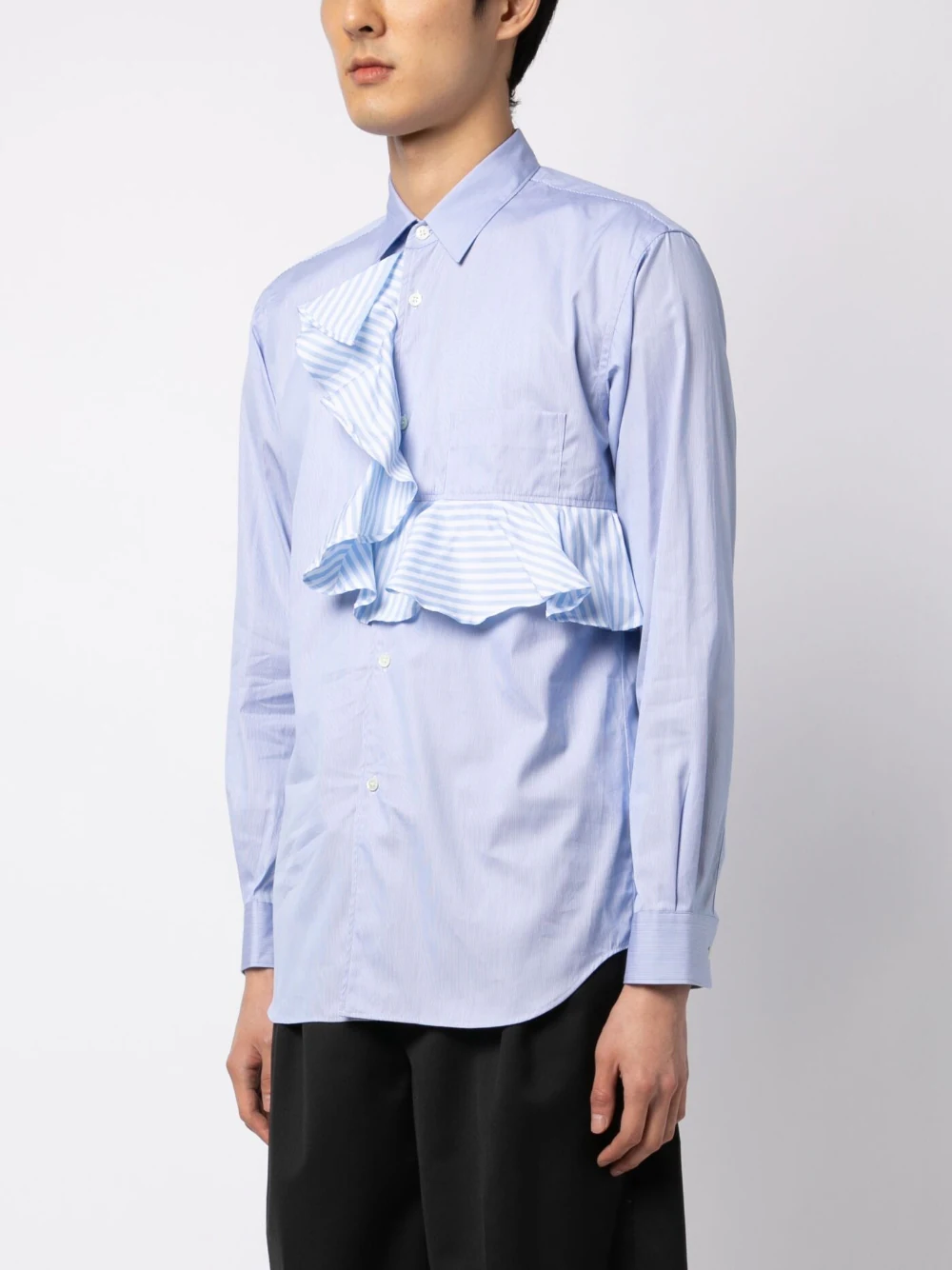 comme des garcons 14aw ruffled shirts