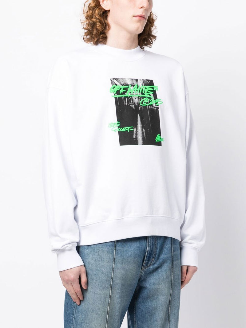 OFF-WHITE MEN METRO TYPE SKATE CREWNECK – Atelier New York