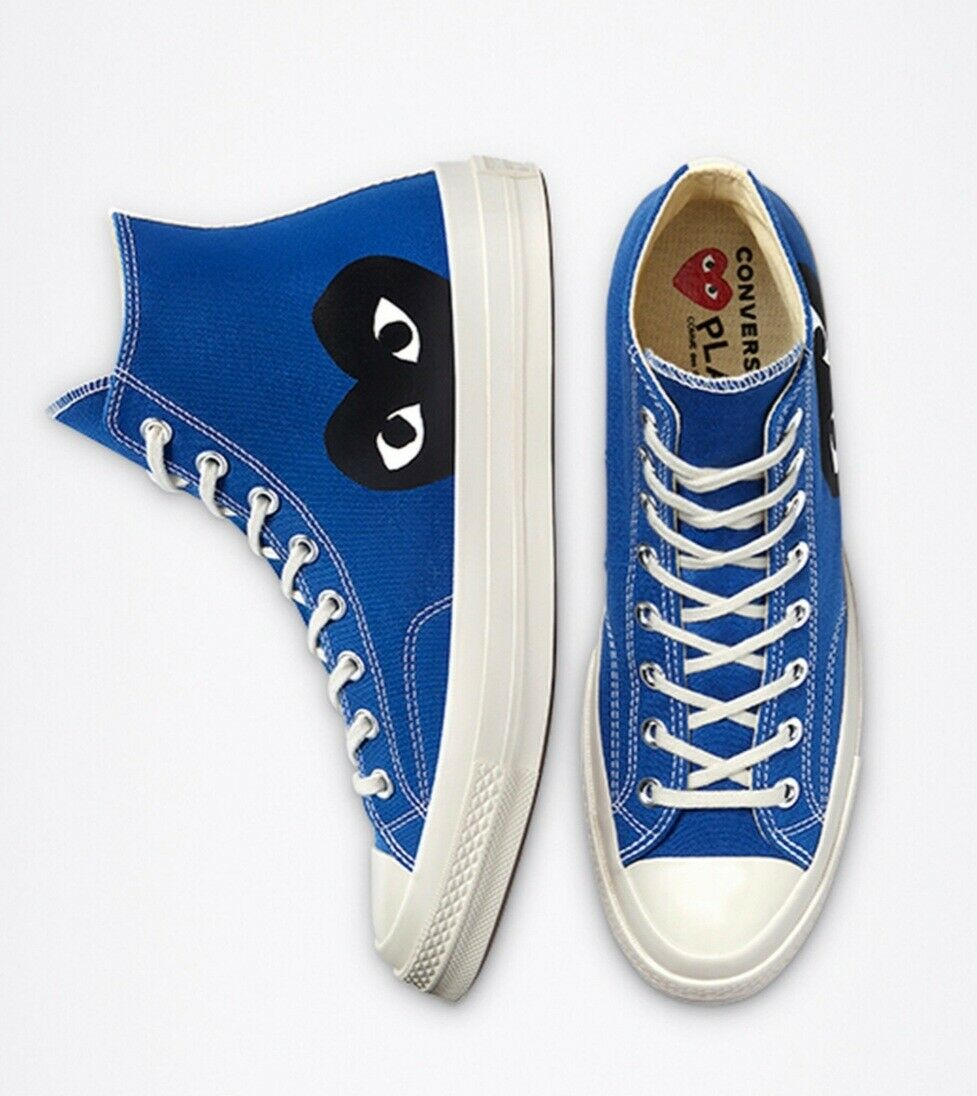COMME DES GARCONS PLAY X CONVERSE CHUCK TAYLOR HIGH TOP SNEAKERS Atelier New York
