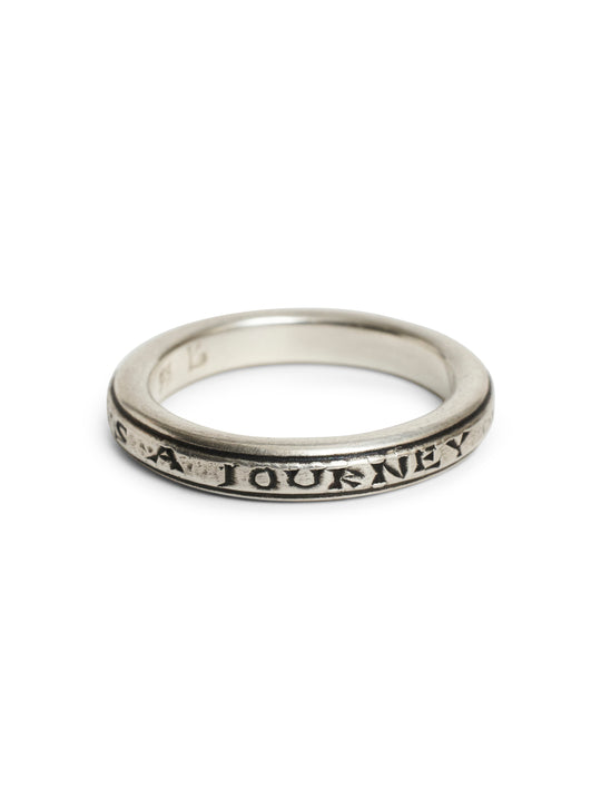 Silver ring,front view