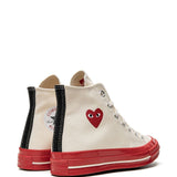 COMME DES GARCONS PLAY X CONVERSE - Red Sole High Top Sneakers