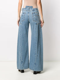 MAISON MARGIELA - Women Decortique Asymmetric Wide-Leg Jeans