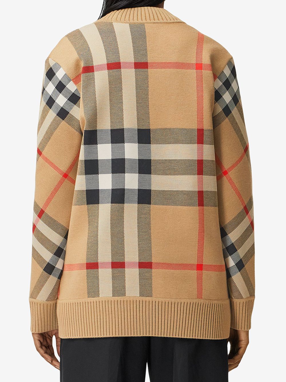 BURBERRY Women Oversized Check Cardigan – Atelier New York