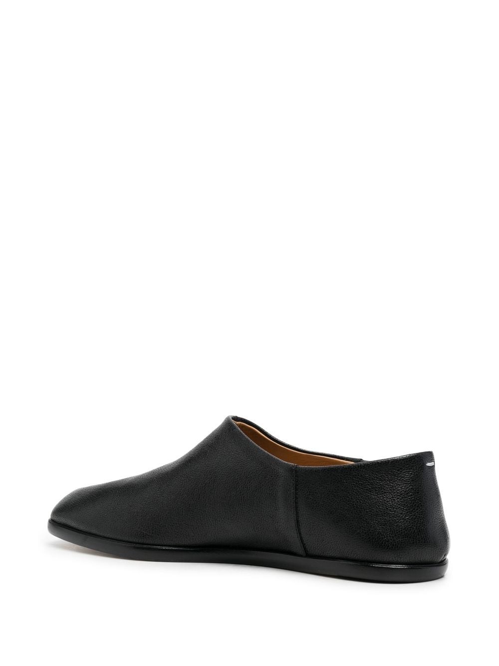 black flats, back view