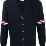 Navy cardigan,front view