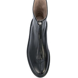 Black boot, top view