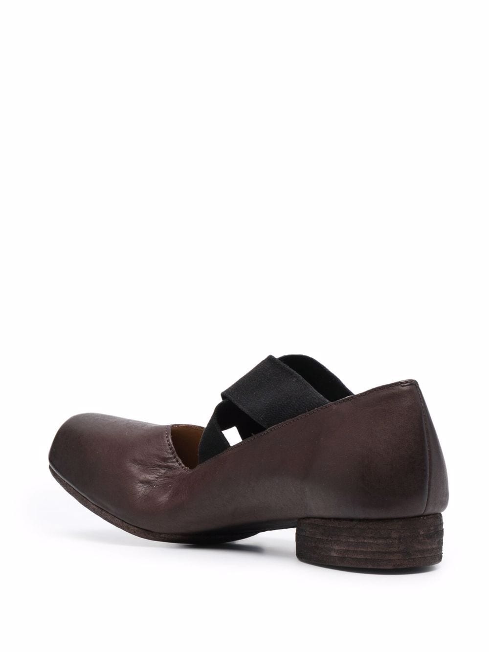 Brown shoes, back view
